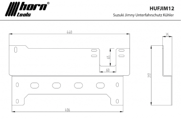 Horntools Unterfahrschutz Suzuki Jimny FJ Kühler
